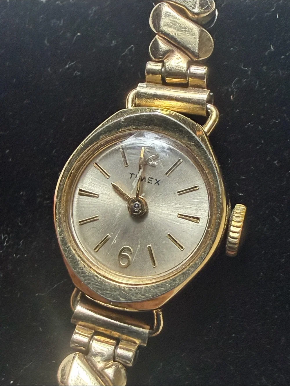 10k GF Timex Women's Gold Tone Link Bracelet Watch